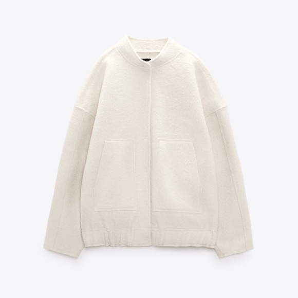 Zara wool felt bomber jacket size XS/S - Picture 1 of 1